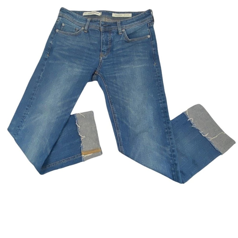 Anthropologie Cropped Slim Straight Leg Jeans size 26